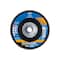 Pferd 4-1/2" x 5/8-11 Thd. POLIFAN Flap Disc - Z PSF EXTRA STEELOX, Zirconia, 120 Grit, Flat 60490 - alternate 2